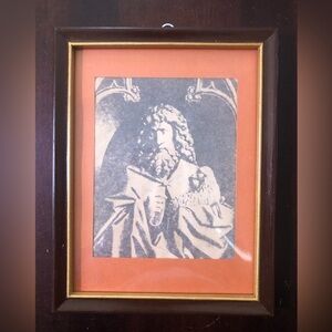 Vintage Picture Of “John The Baptist”. 7”x9”
